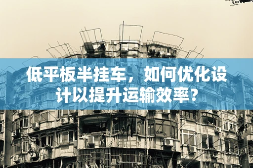 低平板半挂车，如何优化设计以提升运输效率？
