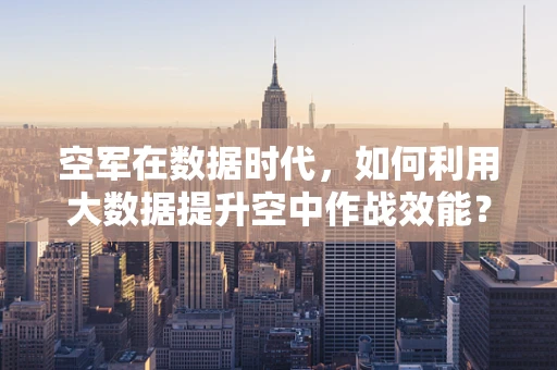 空军在数据时代，如何利用大数据提升空中作战效能？