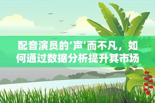 配音演员的‘声’而不凡，如何通过数据分析提升其市场影响力？