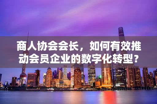 商人协会会长，如何有效推动会员企业的数字化转型？