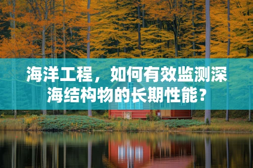 海洋工程，如何有效监测深海结构物的长期性能？