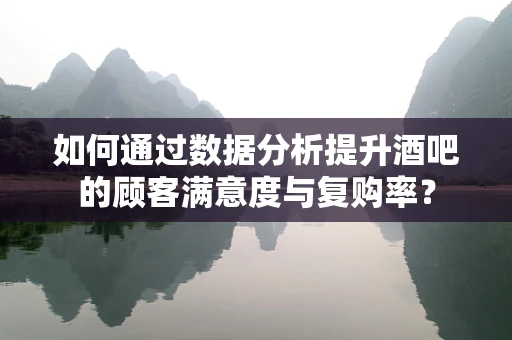 如何通过数据分析提升酒吧的顾客满意度与复购率？