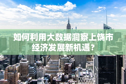 如何利用大数据洞察上饶市经济发展新机遇？