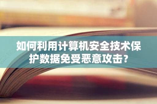 如何利用计算机安全技术保护数据免受恶意攻击？