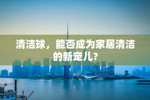 清洁球，能否成为家居清洁的新宠儿？