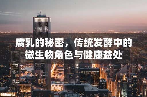 腐乳的秘密，传统发酵中的微生物角色与健康益处