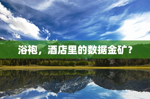 浴袍，酒店里的数据金矿？