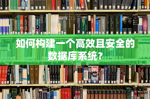 如何构建一个高效且安全的数据库系统？