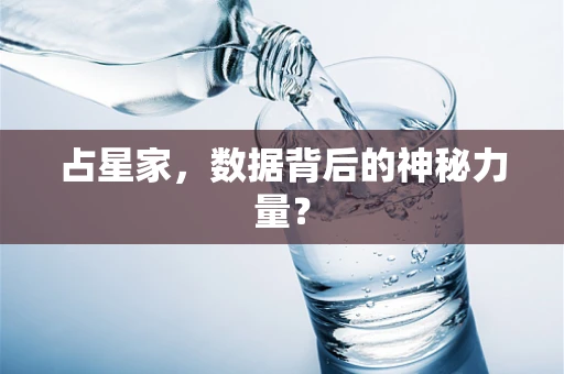 占星家，数据背后的神秘力量？