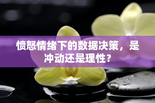 愤怒情绪下的数据决策，是冲动还是理性？