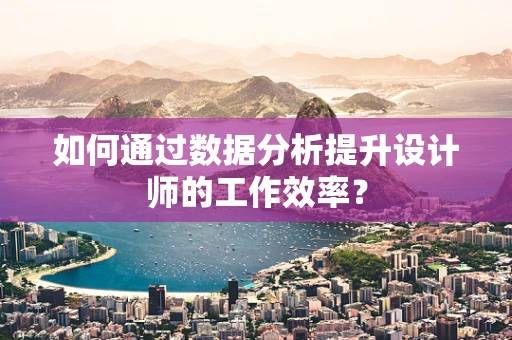 如何通过数据分析提升设计师的工作效率？