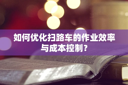 如何优化扫路车的作业效率与成本控制？