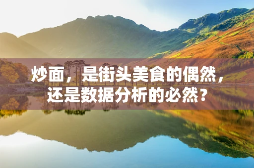 炒面，是街头美食的偶然，还是数据分析的必然？