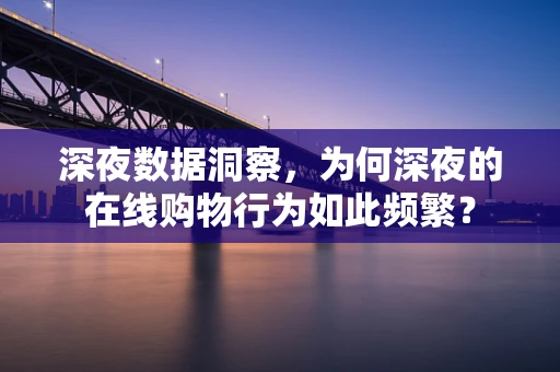 深夜数据洞察，为何深夜的在线购物行为如此频繁？