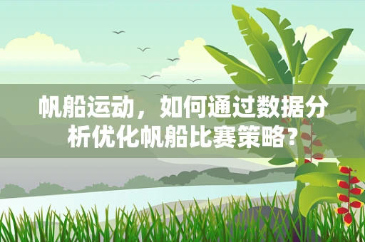帆船运动，如何通过数据分析优化帆船比赛策略？