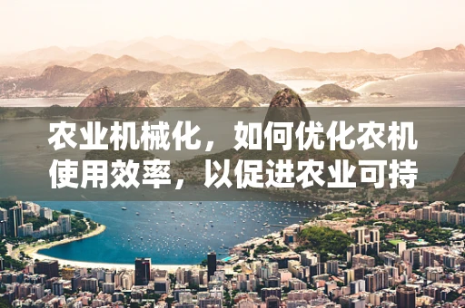 农业机械化，如何优化农机使用效率，以促进农业可持续发展？