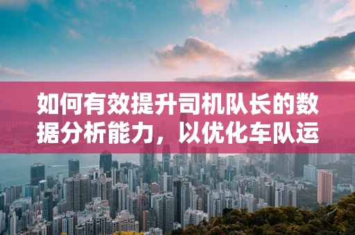 如何有效提升司机队长的数据分析能力，以优化车队运营效率？