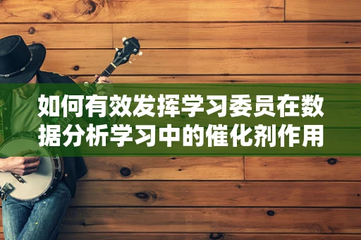 如何有效发挥学习委员在数据分析学习中的催化剂作用？