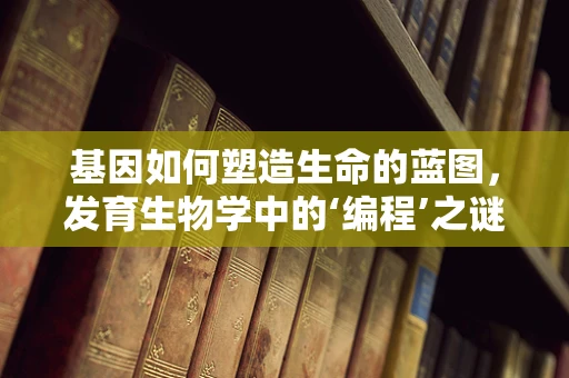 基因如何塑造生命的蓝图，发育生物学中的‘编程’之谜
