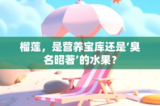 榴莲，是营养宝库还是‘臭名昭著’的水果？