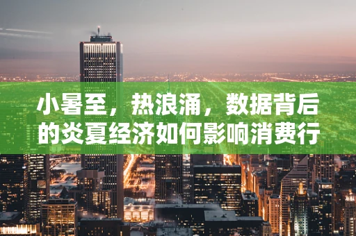小暑至，热浪涌，数据背后的炎夏经济如何影响消费行为？