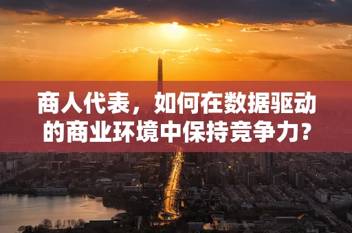 商人代表，如何在数据驱动的商业环境中保持竞争力？