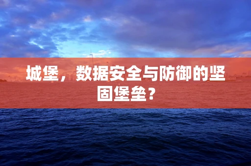 城堡，数据安全与防御的坚固堡垒？