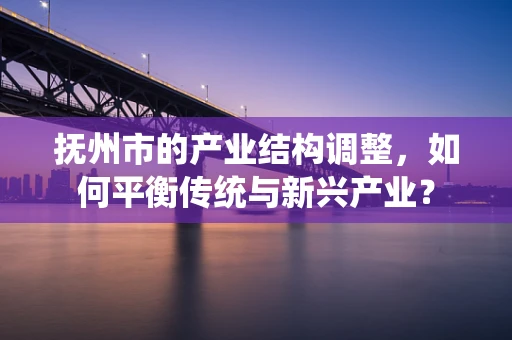 抚州市的产业结构调整，如何平衡传统与新兴产业？