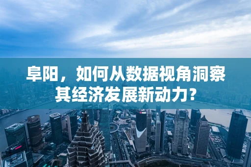 阜阳，如何从数据视角洞察其经济发展新动力？
