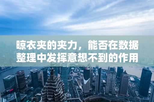 晾衣夹的夹力，能否在数据整理中发挥意想不到的作用？