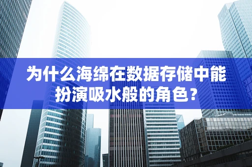 为什么海绵在数据存储中能扮演吸水般的角色？