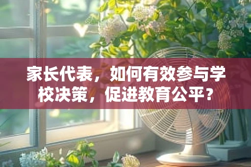 家长代表，如何有效参与学校决策，促进教育公平？