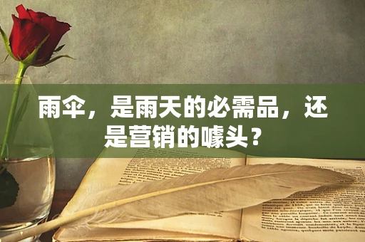 雨伞，是雨天的必需品，还是营销的噱头？