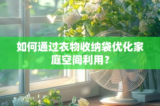 如何通过衣物收纳袋优化家庭空间利用？