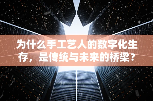 为什么手工艺人的数字化生存，是传统与未来的桥梁？