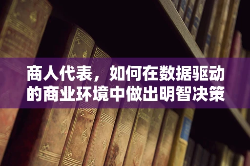 商人代表，如何在数据驱动的商业环境中做出明智决策？