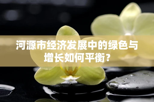 河源市经济发展中的绿色与增长如何平衡？