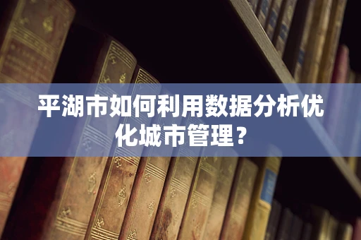平湖市如何利用数据分析优化城市管理？