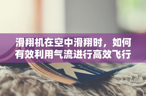 滑翔机在空中滑翔时，如何有效利用气流进行高效飞行？