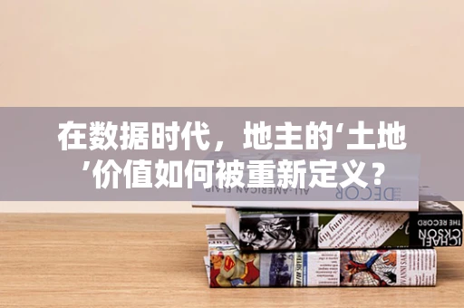 在数据时代，地主的‘土地’价值如何被重新定义？
