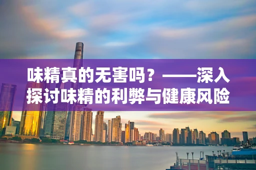 味精真的无害吗？——深入探讨味精的利弊与健康风险